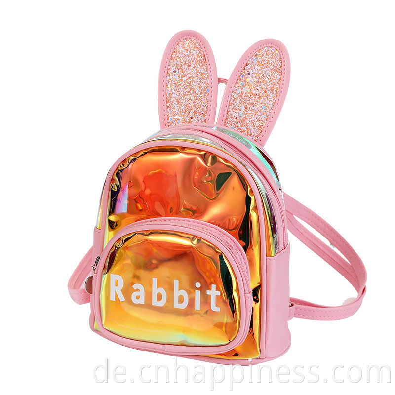 2022 Neue Produkte Reise Holographic Clear PVC Rucksacks Custom Logo Trendy Hologramm Kinder Baby Kindergarten Rucksackbeutel Schule